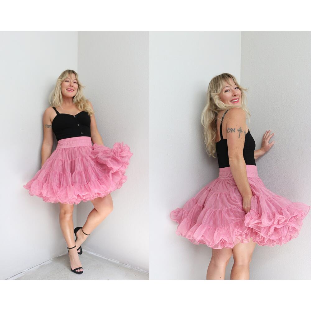 1980's Vintage Partners Please Malco Modes Full Petticoat Skirt Women's MD LG XL